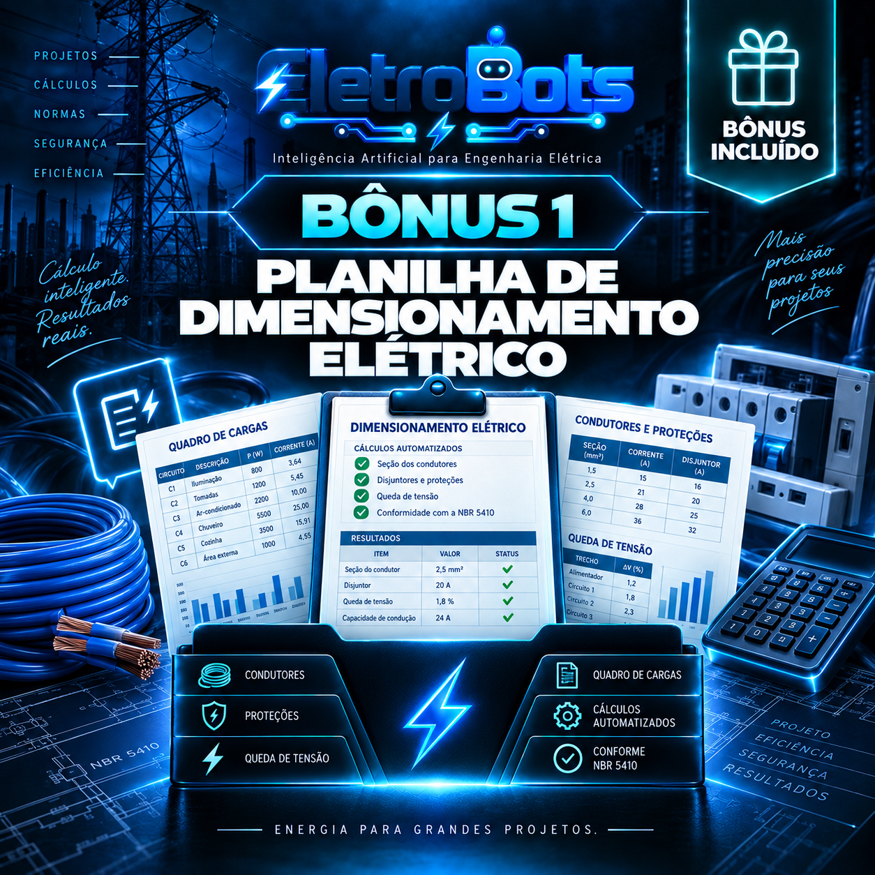Planilha de Dimensionamento Elétrico